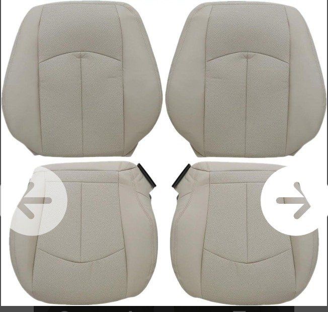 Beige Waterproof Replacement Leather Seat Covers Set for Mercedes (NEW)