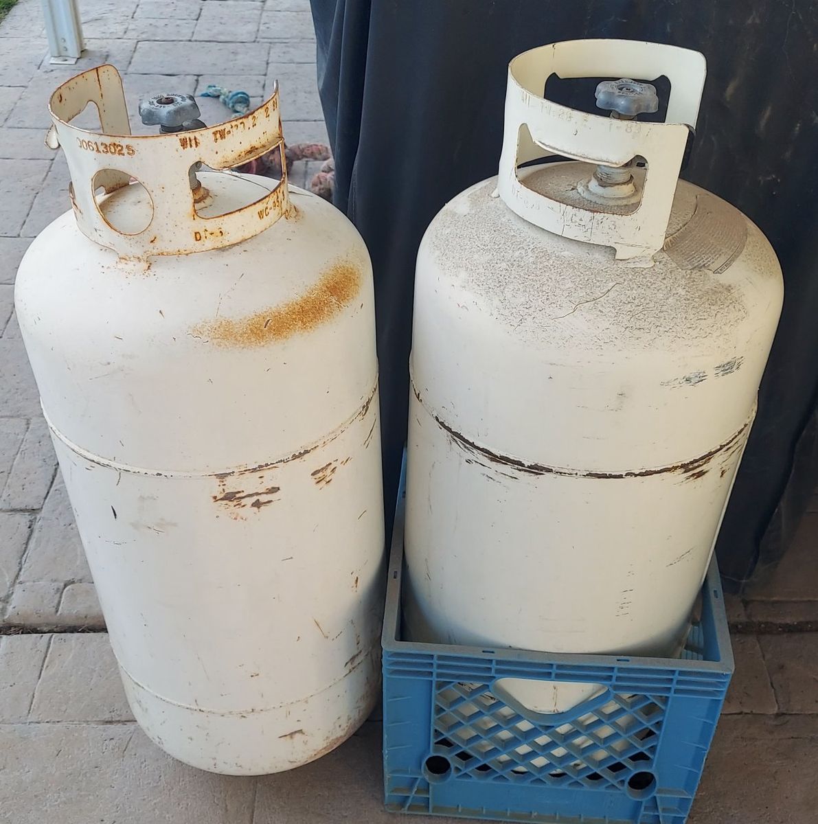 2 Eight Gallon Propane Tanks for RV