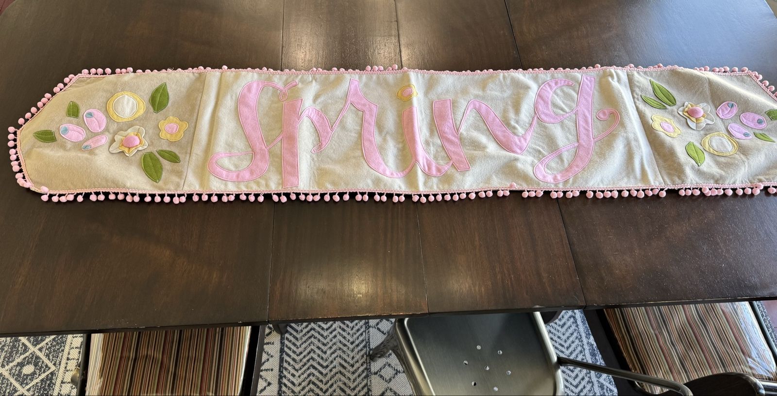 Spring Felt Table Runner
