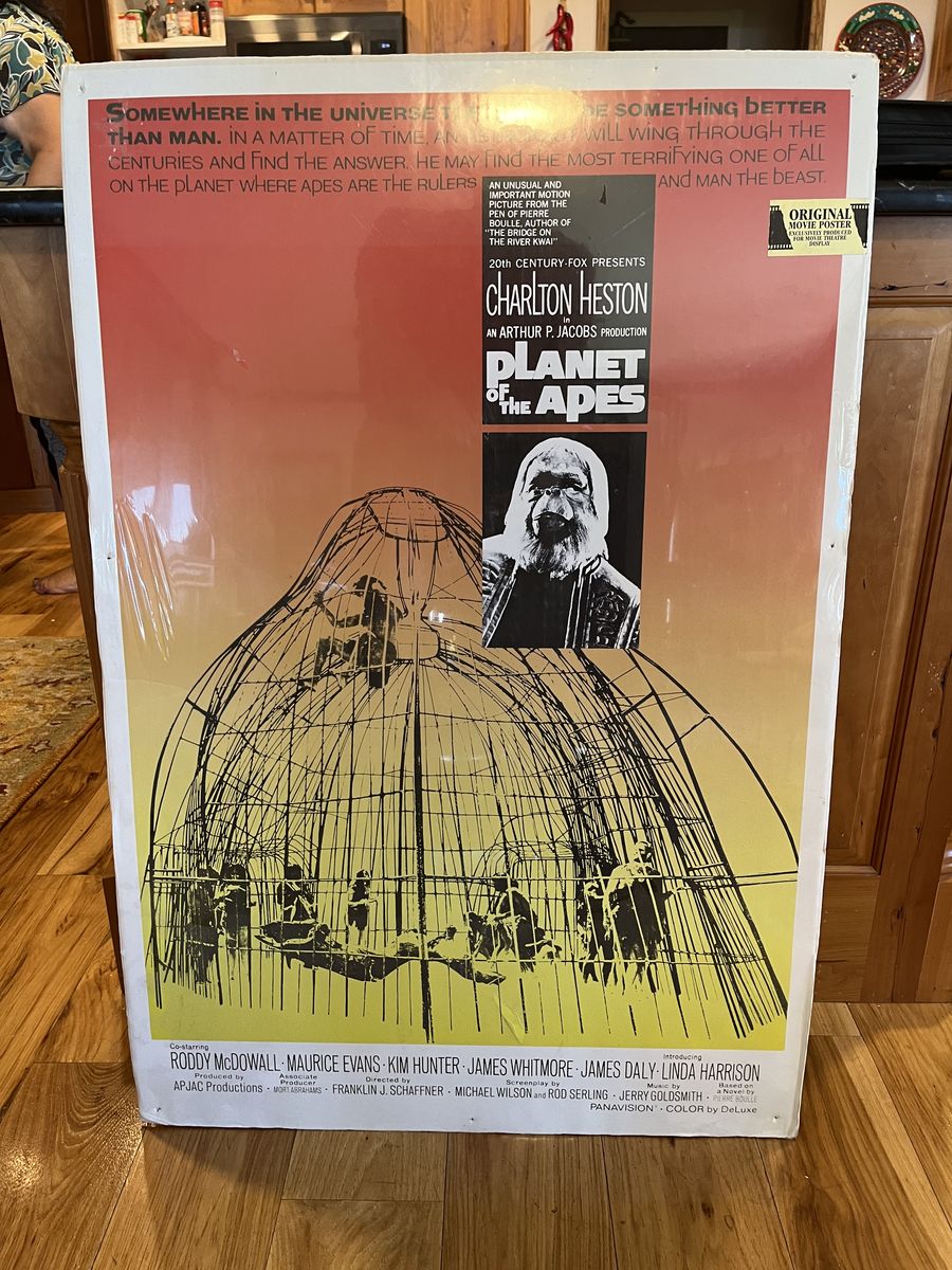 1968 Planet of the Apes Movie Poster