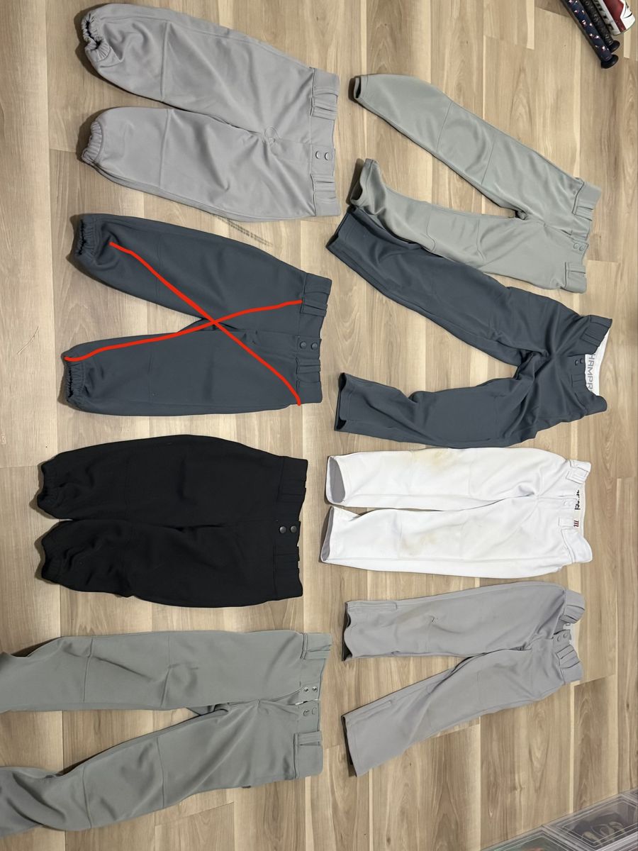 Youth Baseball Pants Bundle Assorted Colors Sizes