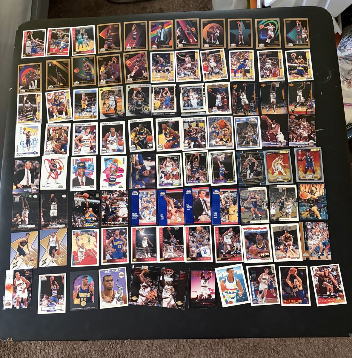 125+ Denver Nuggets  NBA Basketball Trading Cards Lot - Various Years & Brands -   NO DUPLICATES 