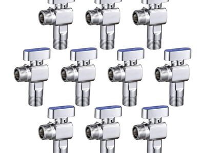 10Pck 1/4 Turn Angle Stop Valve