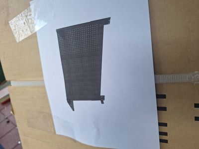 52in pegboard and shelf