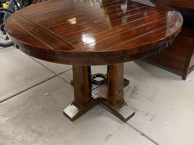 Solid Wood Round Bar Height Table