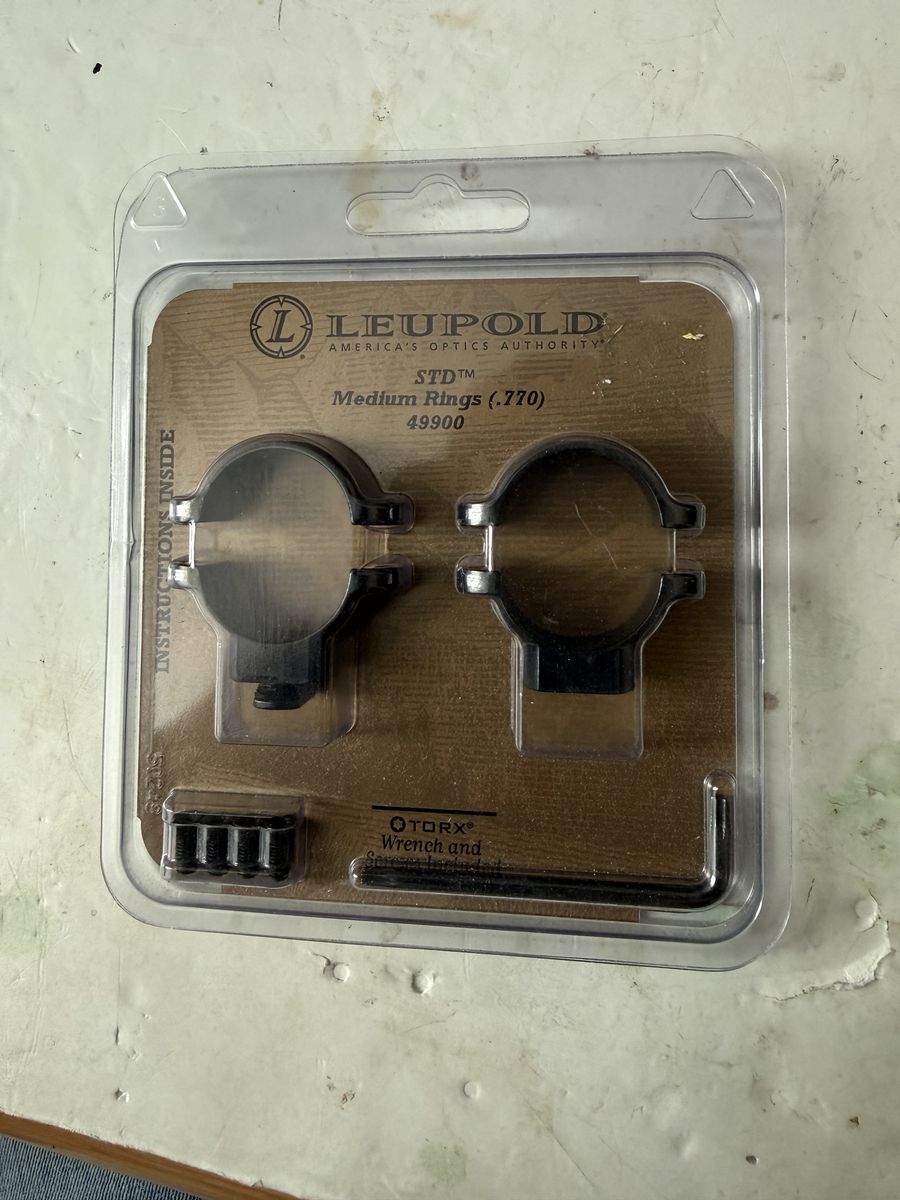 Leupold STD Medium Rings 1"