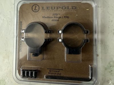 Leupold STD Medium Rings 1"