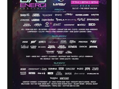 Das Energi Festival 2026 Ticket - The Great Saltair SATURDAY TICKET