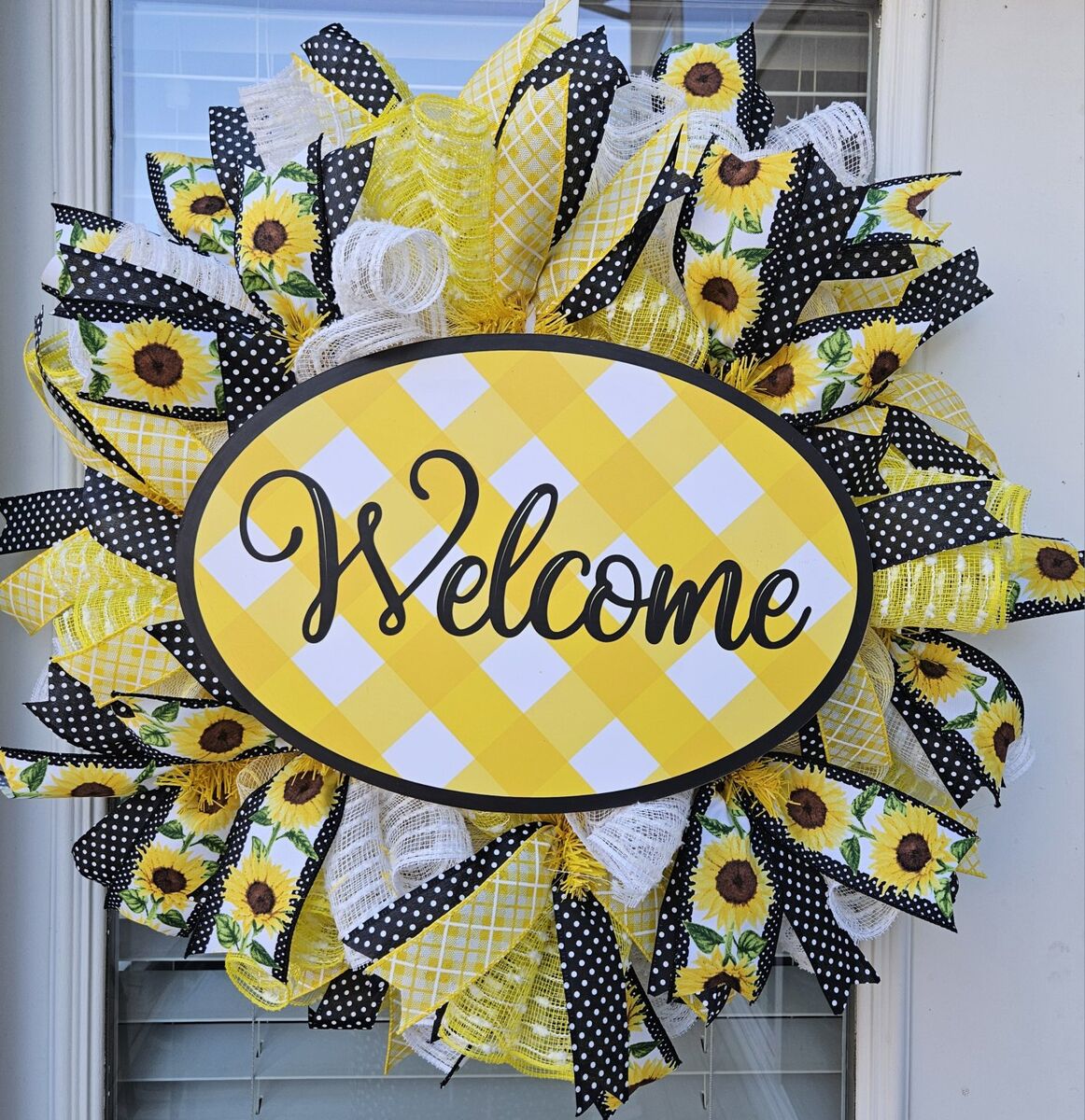 Yellow Welcome Wreath