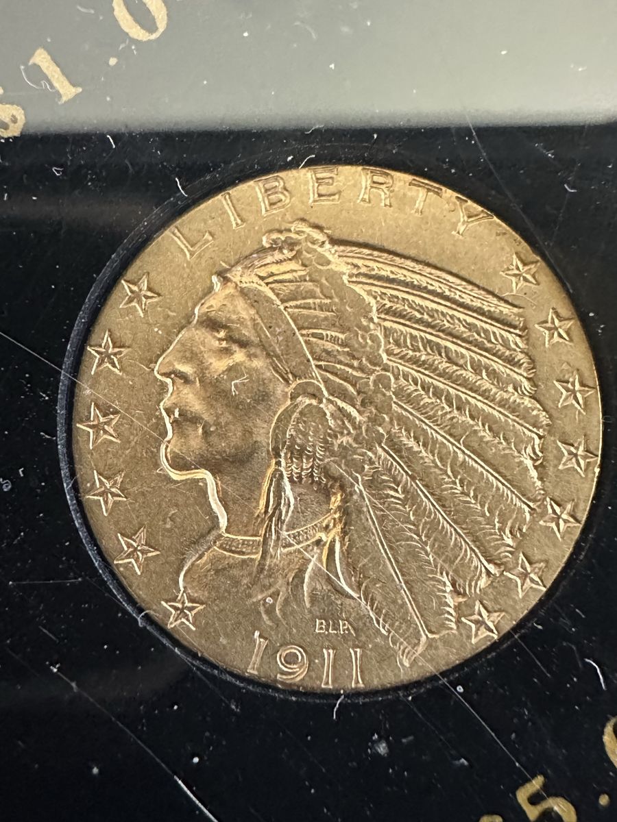 Beautiful 1911 Gold $5