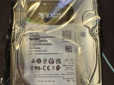 Seagate EXOS 6TB SAS Hard Drive