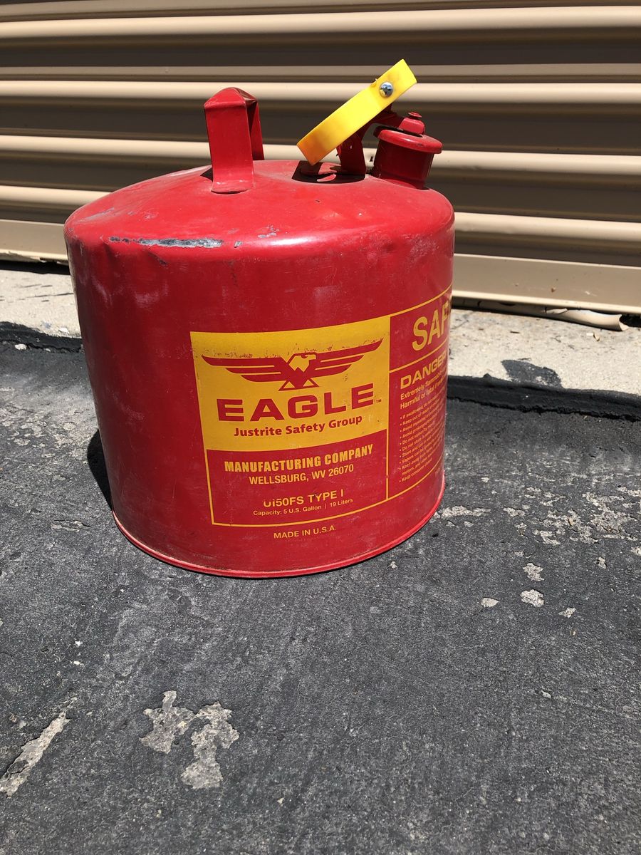 Eagle Manufacturing Type I Safety Can - 5 Gallon Red Gas Can (UI50FS)