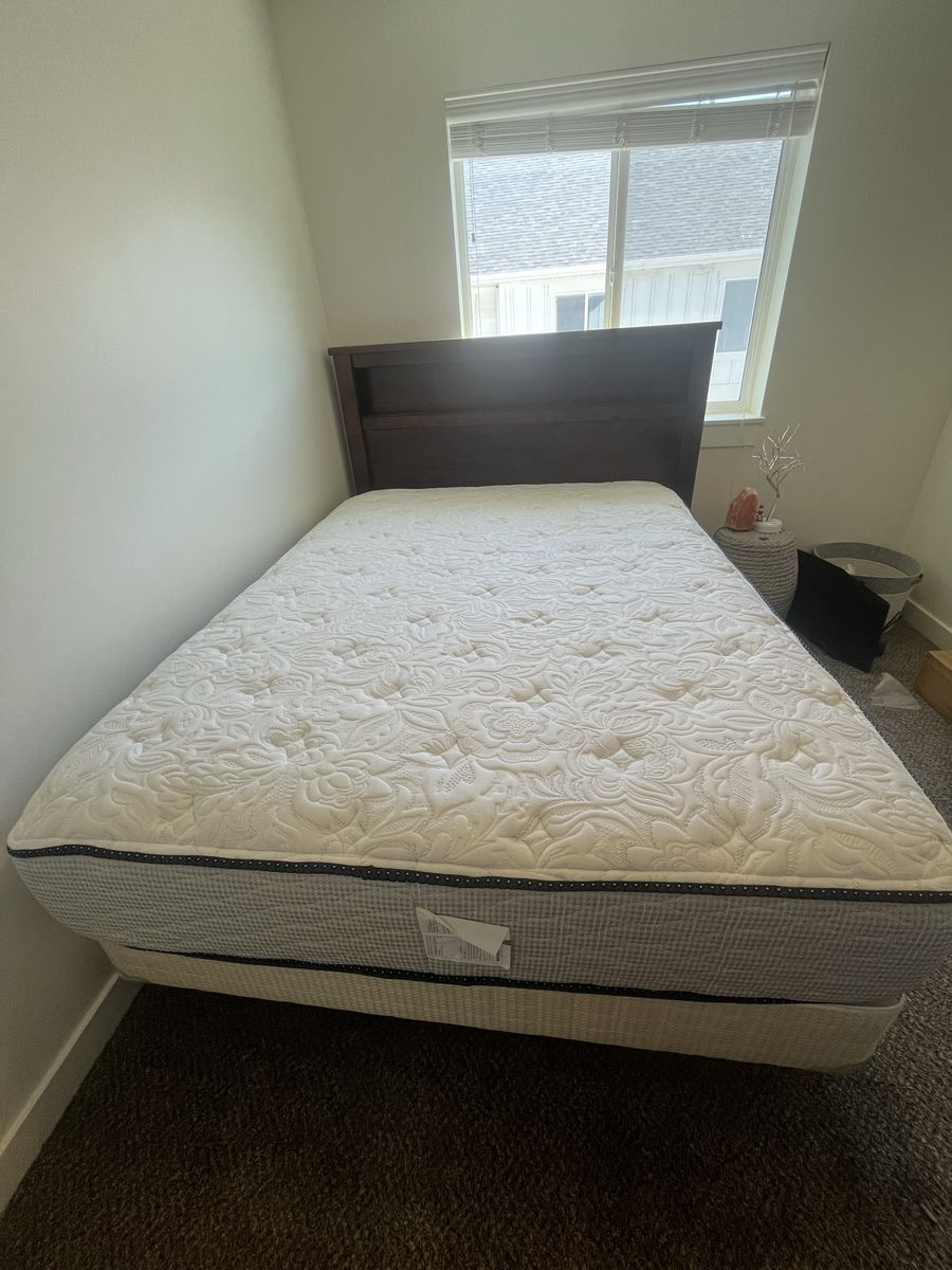 Queen Size Mattress,  Box Spring and Bed Frame Used - Excellent Condition