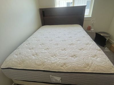 Queen Size Mattress, Box Spring and Bed Frame Used - Excellent Condition