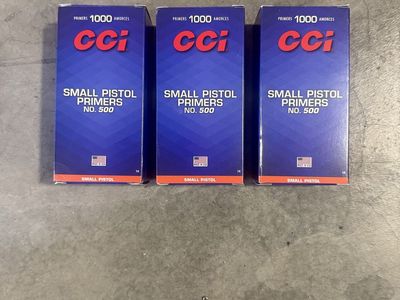 CCI Small Pistol Primers 1000ct