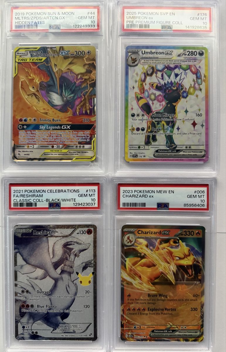 Pokemon PSA 10 Slabs