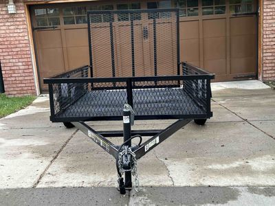 Trailer 5-ft x 8-ft Steel mesh with Ramp Gate