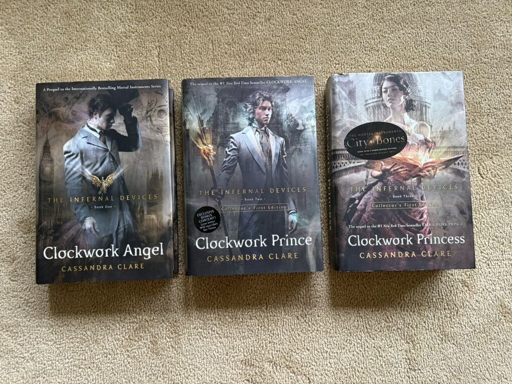 The Infernal Devices Trilogy, by Cassandra Clare (hardcovers)