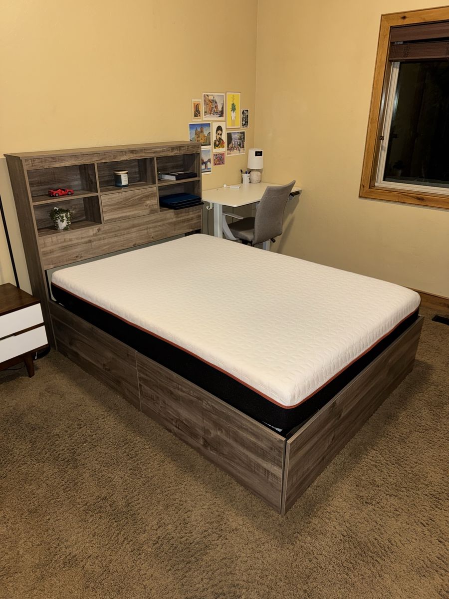 FULL BED FRAME & MATTRESS