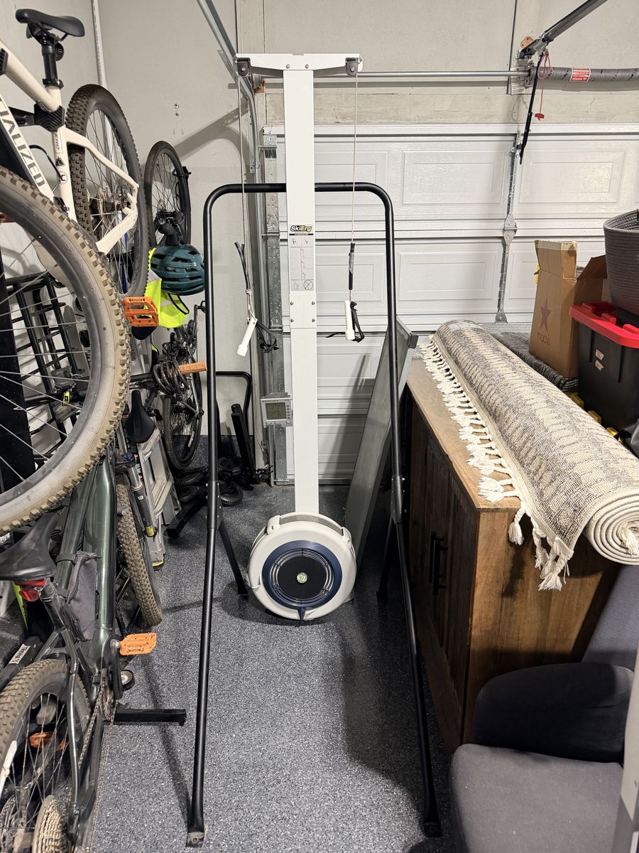 Concept2 ski erg with PM4 monitor and floor stand