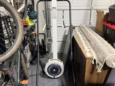 Concept2 ski erg with PM4 monitor and floor stand