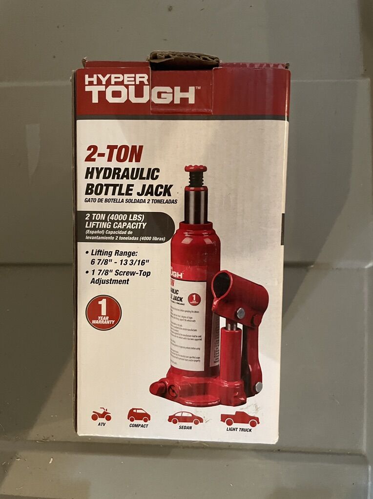 Hyper Tough 2 Ton Hydraulic Bottle Jack