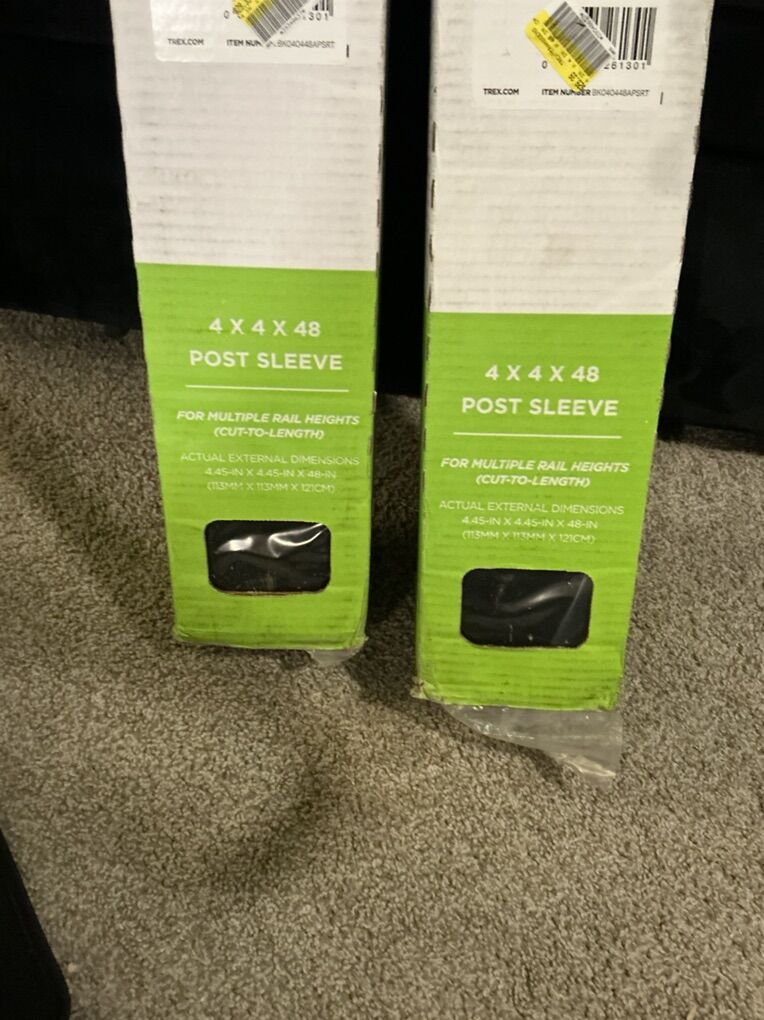 Trex 4x4x48 Post Sleeves (Qty 2) New