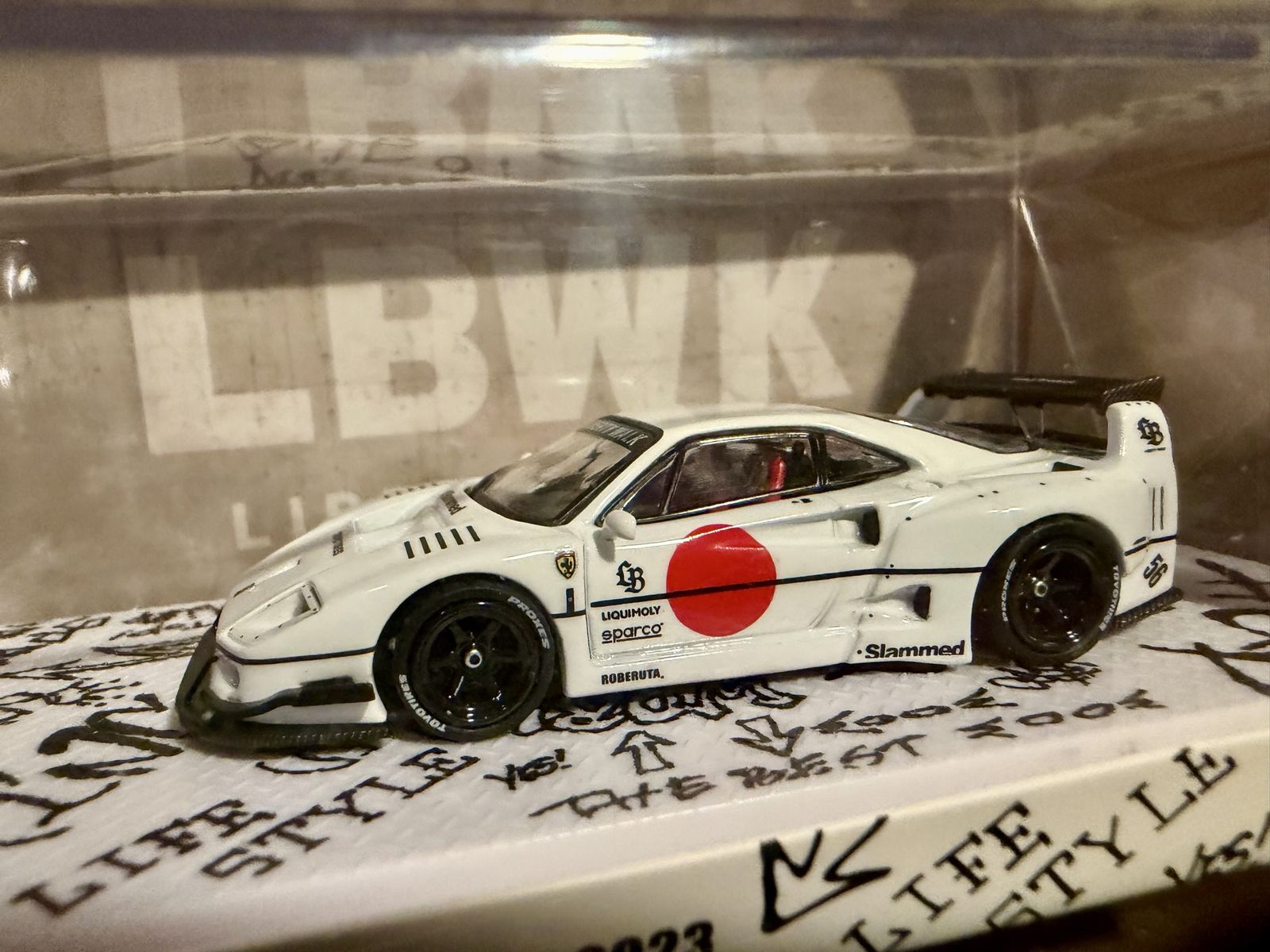 LBWK (F40) Tokyo Auto Salon 2023 INNO64 1:64 Diecast Model Car White Liberty Walk