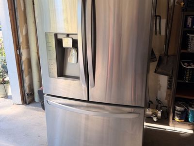 LG Linear Compressor French Door Refrigerator - Stainless Steel with Water & Ice Dispenser