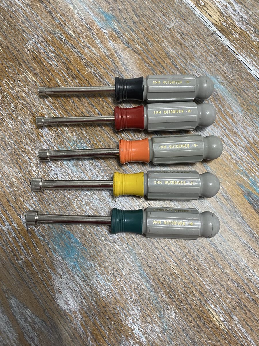 Craftsman Vintage Metric Nut Driver Set of 5