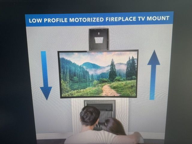 TV Drop Down Remote Mount for 75" and larger TV's