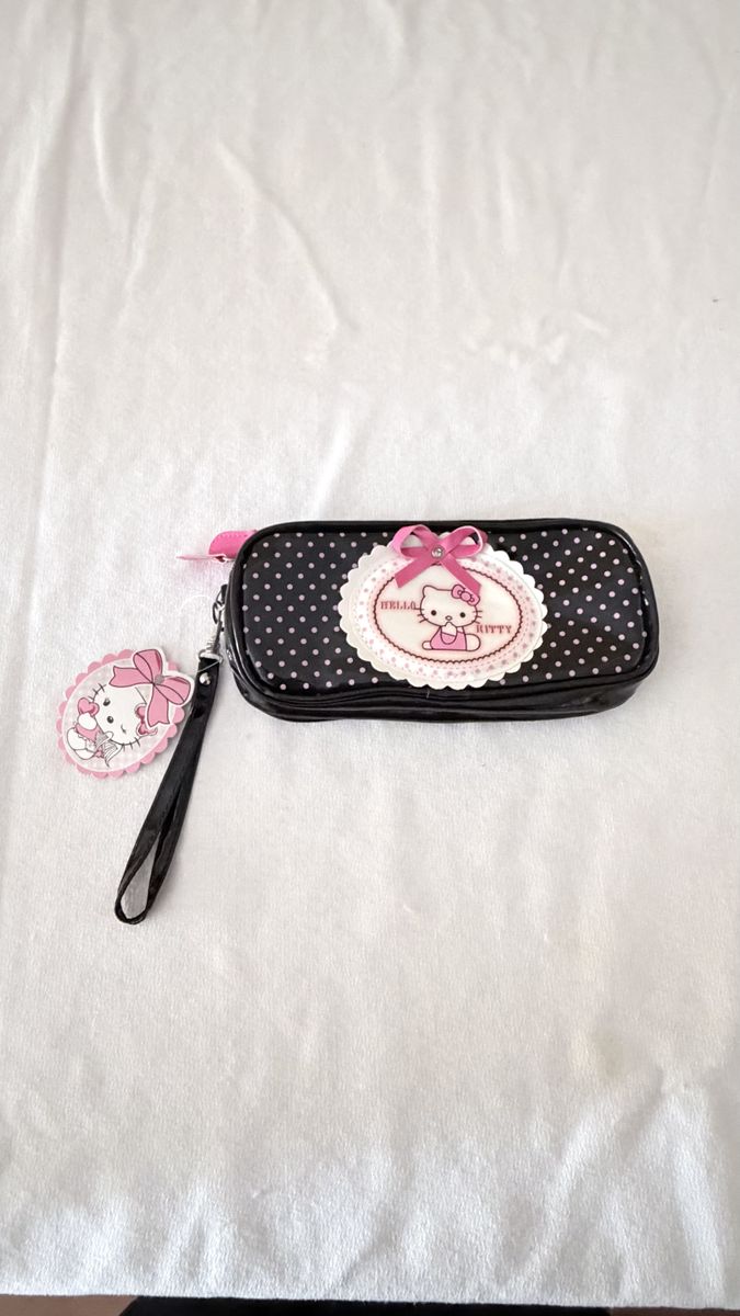Hello Kitty Black Polka Dot Pecil Case
