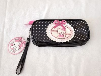 Hello Kitty Black Polka Dot Pecil Case
