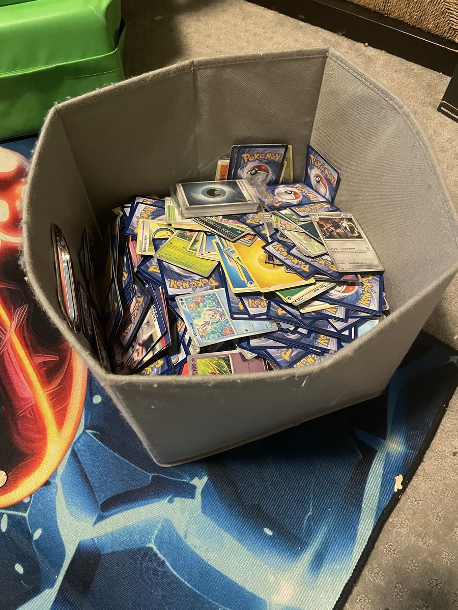 Large Bulk Lot of Assorted Pokémon Trading Cards. My guess is around 6,000 cards