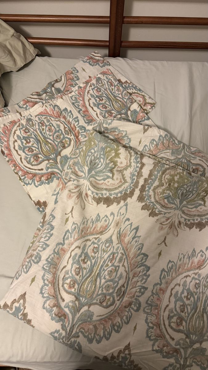 Pottery Barn king duvet and shams