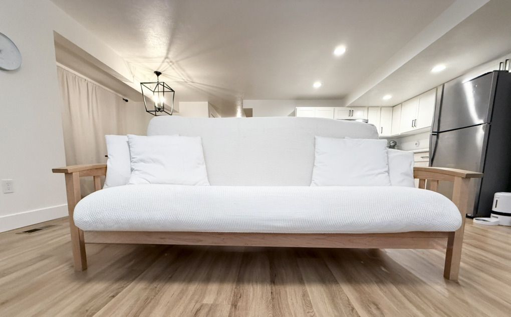 Queen Futon Frame & Queen GOTS Organic Mattress