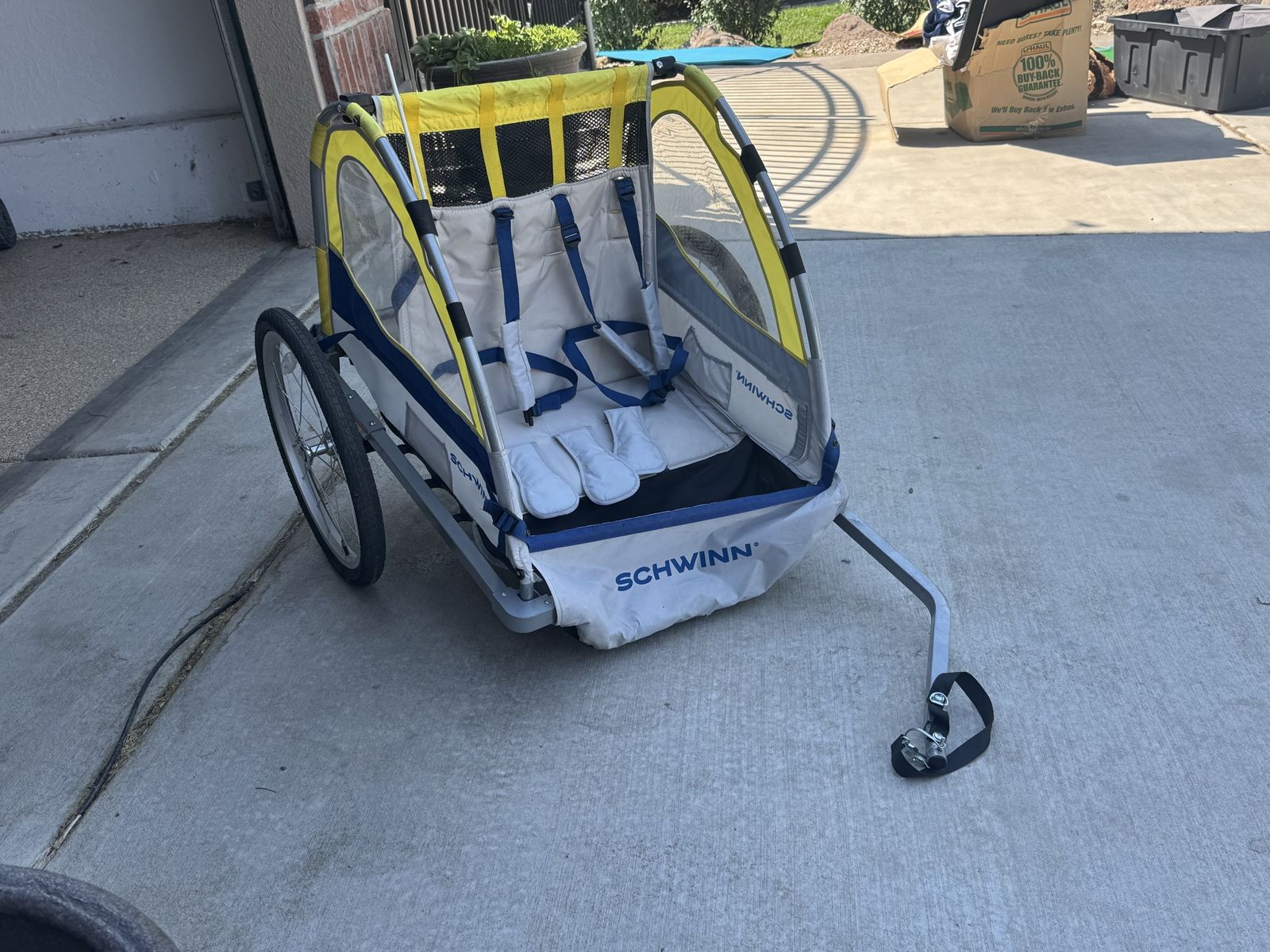 Schwinn Joyrider Bicycle Trailer - Double Child Seat Bike Trailer