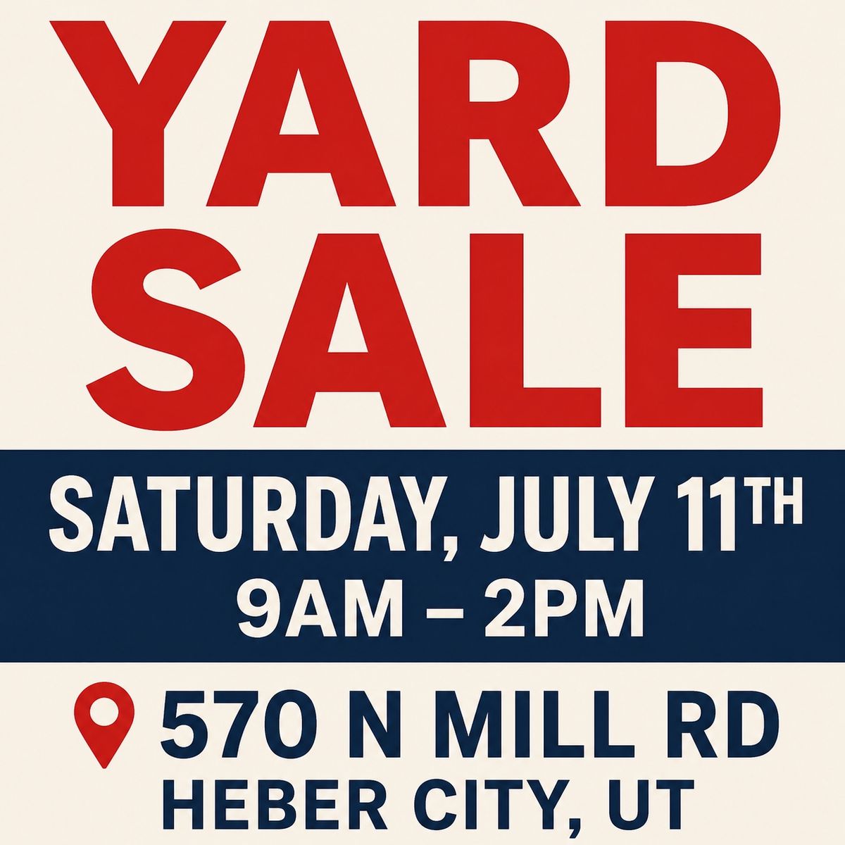 Huge Yard Sale – Tools, Household, Camping, Electronics & More!
