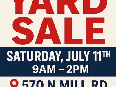 Huge Yard Sale – Tools, Household, Camping, Electronics & More!