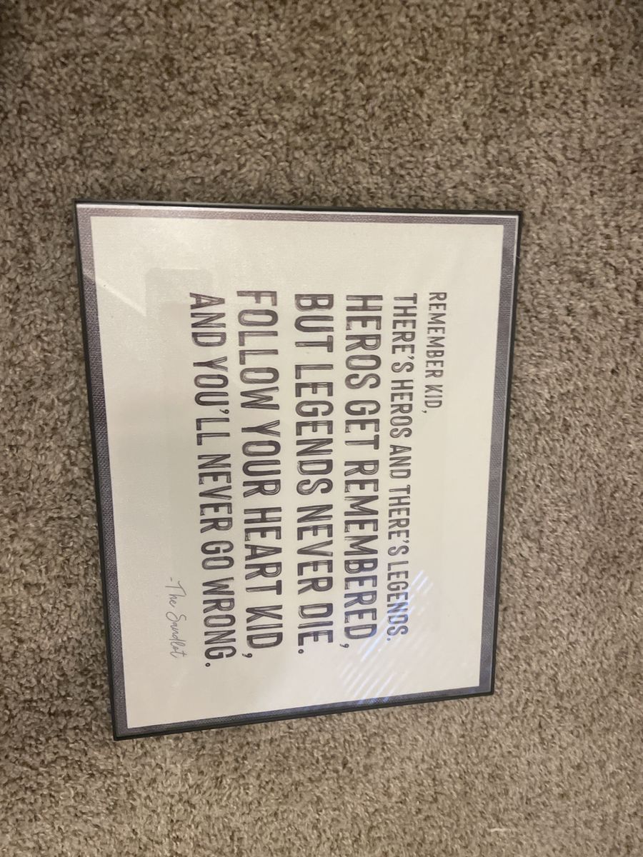 Framed 'The Sandlot' Movie Quote Wall Art Print