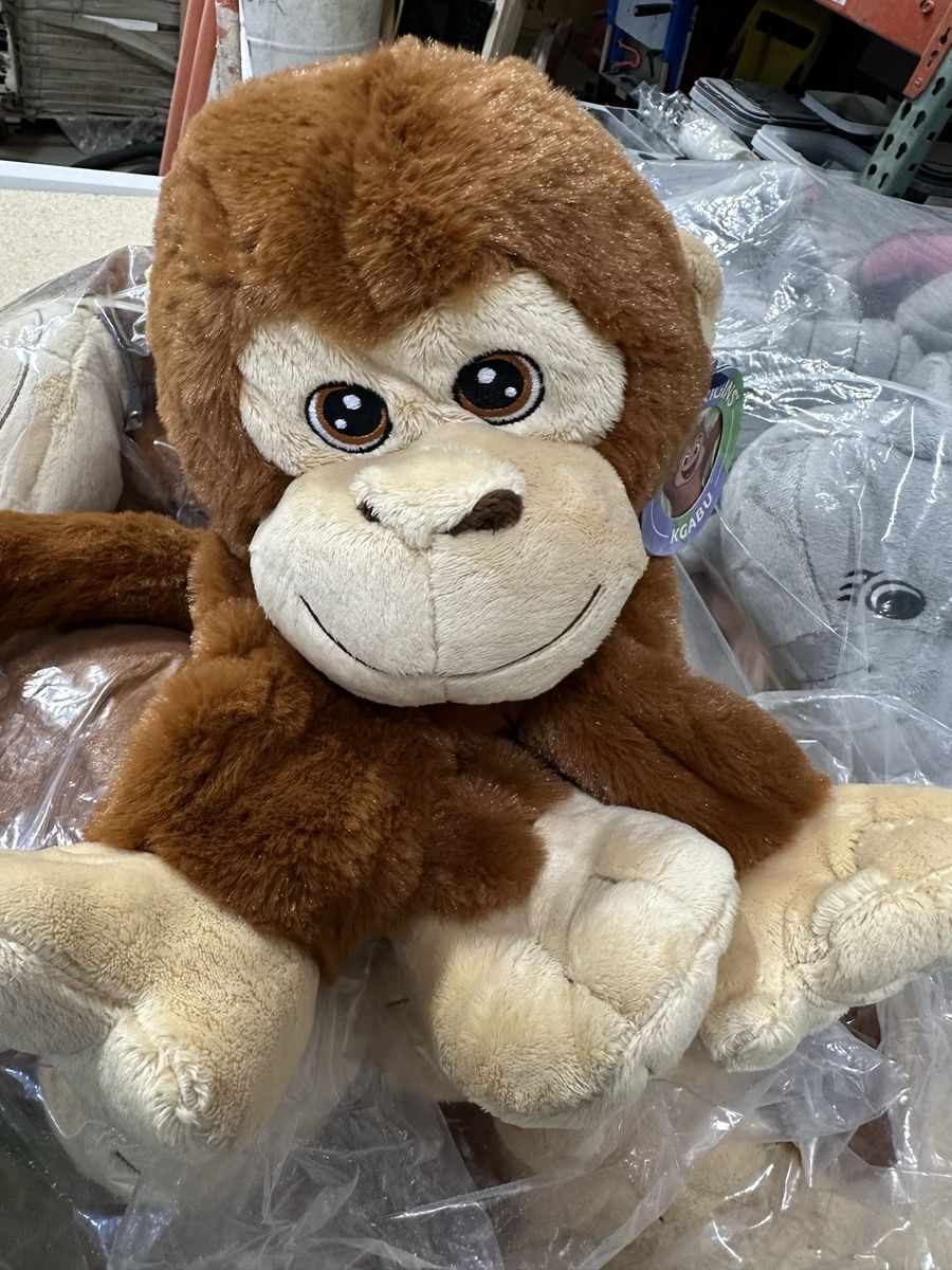 15x Teddy Mountain Stuffed Animal Plush Lot - Monkey, Elephant, Alligator