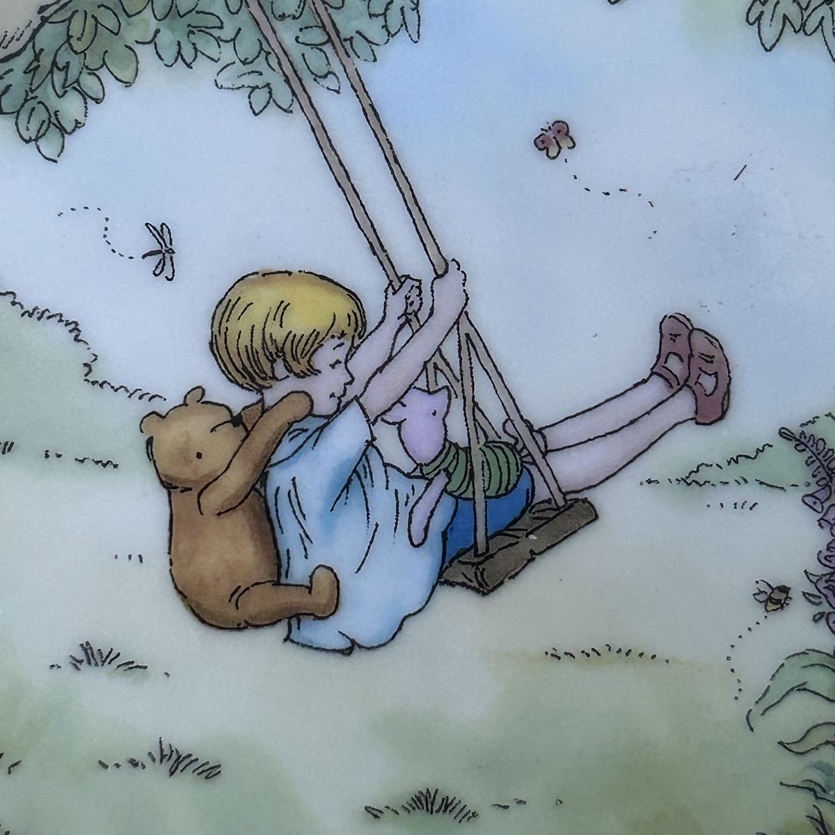 Disney Winnie the Pooh Collectors Plate 1st Issue "A Do-Nothing Sort of Day" Bradford Exchange