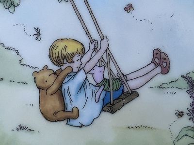 Disney Winnie the Pooh Collectors Plate 1st Issue "A Do-Nothing Sort of Day" Bradford Exchange