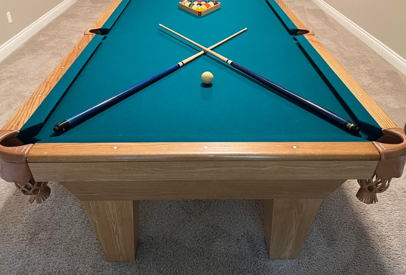 8' Oak Pool Table