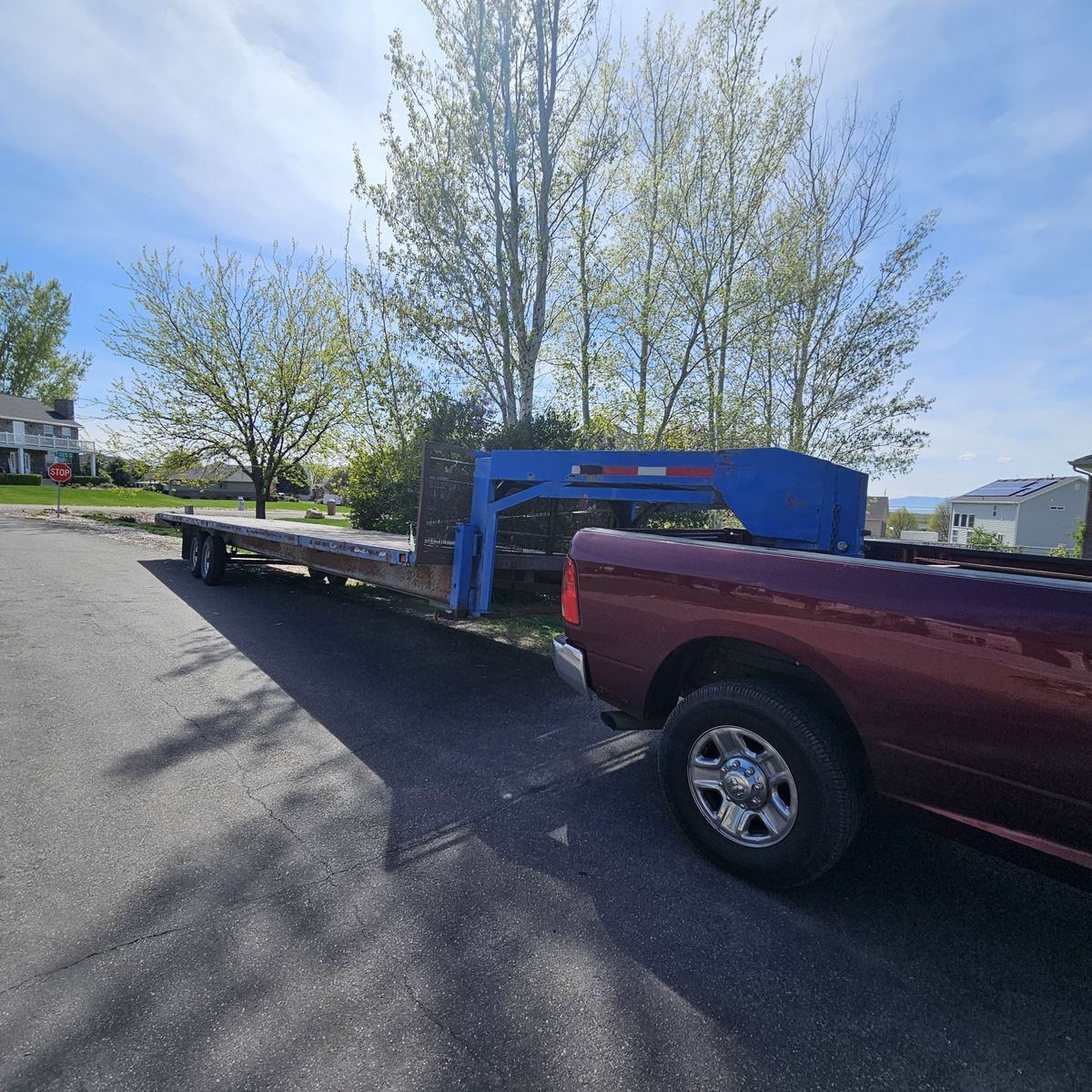 Late 70s  Walton 40' Gooseneck Trailer  Hay Hauler