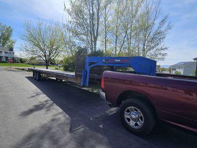 Late 70s Walton 40' Gooseneck Trailer Hay Hauler