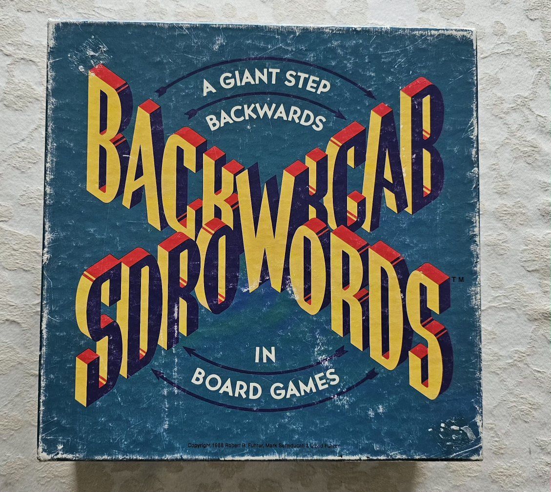 Boardgame Backwords 1988 New