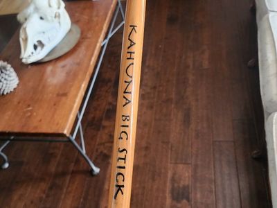 Kahuna Big Stick Bamboo Longboard Skateboard Paddle Pole with Pro Grip