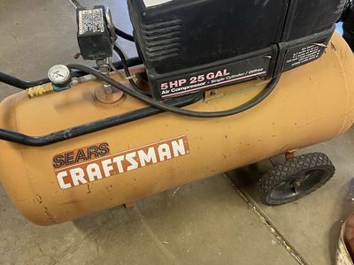 Craftsman 5 horse 25g compressor - needs work