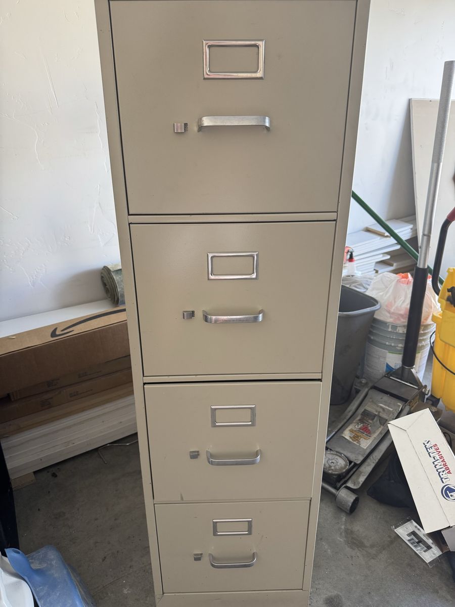 4-drawer file cabinet